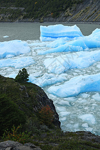 智利巴塔哥尼亚冰川灰色的蓝冰旅游旅行场地冰山山脉国家天空蓝色公园痛苦图片