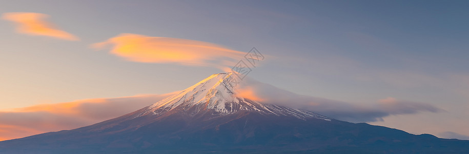 川口湖富士山日出丘陵火山全景季节地标日落公吨城市场景风景图片