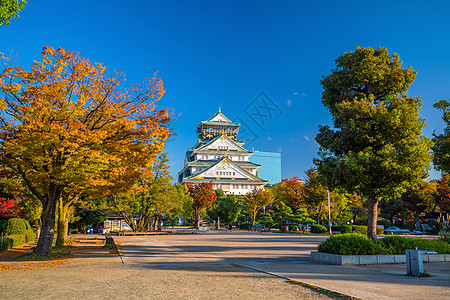 大阪大阪城堡博物馆地标公园观光历史忍者景观武士石头旅游图片