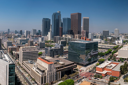 加州洛杉矶天际线 在加利福尼亚州职场景观天空地标城市高楼中心摩天大楼商业旅行图片