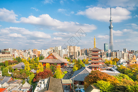 森素次寺浅草场景寺庙佛教徒建筑学历史性旅行宝塔城市旅游图片