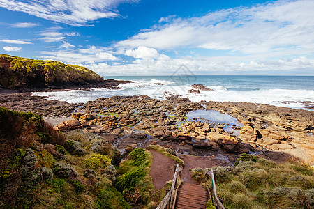 关于澳大利亚维多利亚州Flinders吹井洞的看法景点岩石海洋远足海浪海滩海岸崎岖太阳小路图片