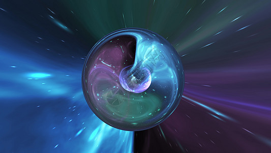 银河系球抽象背景的插图反射球体宇宙背景图片