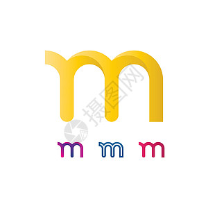 M 字母徽标模板品牌身份标识公司商业字体推广营销网络创造力图片