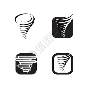 它制作图案龙卷风符号矢量插图艺术气候天气空气气氛漩涡旋风气旋螺旋图片