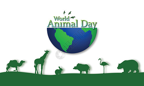 世界动物日概念图片