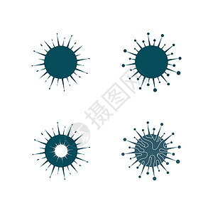 病毒电晕病毒载体和掩码设计标志病毒肺炎感染科学症状健康面具微生物药品流感疾病图片