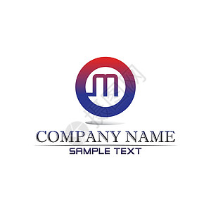 字母 M 矢量图标等标志推广字体标识身份卡片营销创造力白色商业插图图片