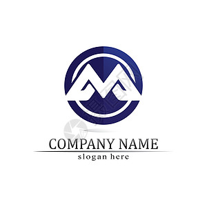M 字母徽标模板商业创造力品牌身份网络盔甲标识推广字体营销图片