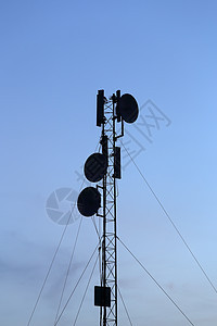 流动天线月光塔数据网络雷达信号橙子接待互联网日落电话车站图片