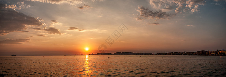 的日落 阿尔巴尼亚 2019年晴天支撑阳光太阳海岸景观日出假期海景旅游图片