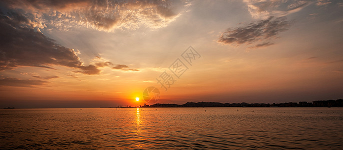 的日落 阿尔巴尼亚 2019年假期旅游晴天海景港口海岸日出景观天空海岸线图片