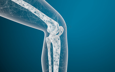 腿骨和膝盖 3D感应骨科疾病渲染身体弯曲生物学关节解剖学药品治疗图片