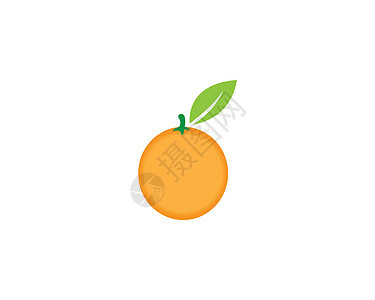 橙色标志设计圆圈技术漩涡曲线橙子生态地球农业叶子标识图片