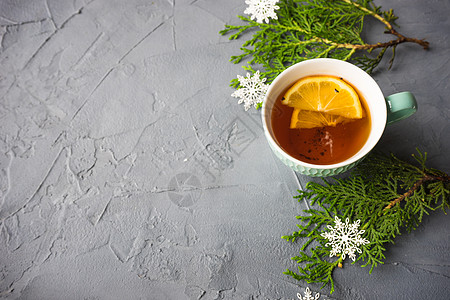 圣诞节时间概念木头食物丝带水果杯子宏观玻璃烈酒围巾果味图片