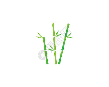 竹与绿叶矢量图标模板插图植物绿色标识叶子森林白色艺术树叶温泉图片