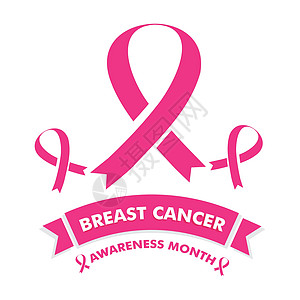 乳腺癌宣传月设计 乳腺癌粉红丝带女士胸部机构社区组织插图癌症治愈团结志愿者图片