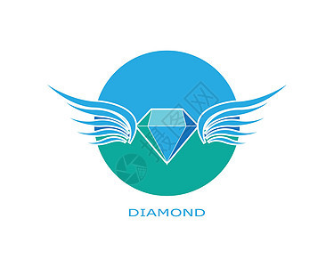 钻石标志 vecto珠宝宝石石头火花标识奢华设计商业图案插图图片