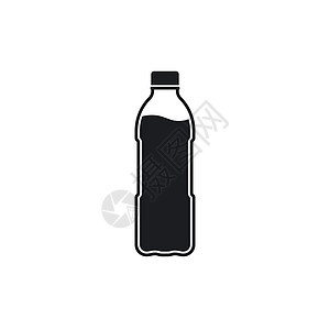 水瓶图标矢量图设计饮料白色食物蓝色瓶装瓶子苏打标签茶点插图图片