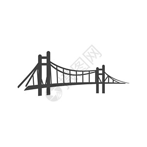 桥矢量图标它制作图案商业旅行建筑公园建造运输标识艺术身份保险图片