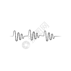 声波标志 vecto黑色节拍收音机均衡器艺术脉冲工作室插图记录嗓音图片