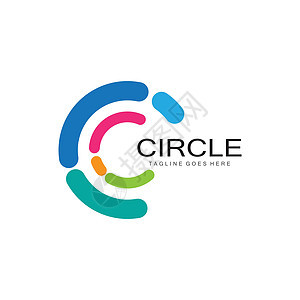 圆形标志模板环形蓝色电脑网络反射公司打扫艺术标签圆圈图片