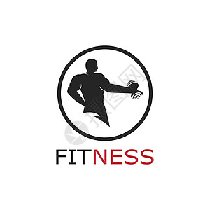 健美运动员标志模板 的矢量对象和图标字母身体优胜者运动徽章男生二头肌波峰手臂训练图片