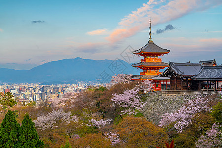 日本山仓季节的旧城京都旅行建筑学风景宝塔文化历史性城市景观街道旅游图片