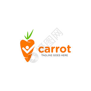 胡萝卜矢量图标设计它制作图案收成艺术水果饮食叶子营养插图沙拉萝卜橙子图片