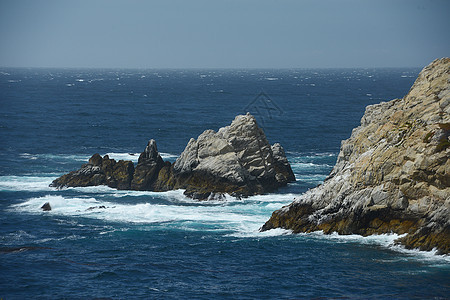 内地海岸风景旅行悬崖海岸线旅游波浪海滩天空蓝色岩石图片