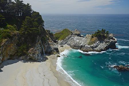 内地海岸海滩天空旅游岩石悬崖支撑波浪海岸线蓝色风景图片