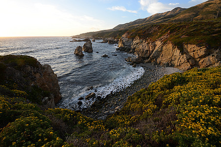 内地海岸公园旅游悬崖天空蓝色支撑海洋旅行海景岩石图片