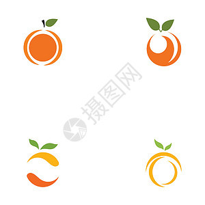 橙色标志设计标识曲线概念漩涡标题环形技术生态花园叶子图片