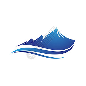 山图标模板 Vecto管道气泡水滴标志资源海浪标识运动活力金融图片