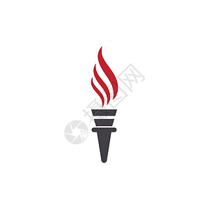 火炬矢量图标插图设计标识活力烧伤冠军火焰耀斑优胜者自由锦标赛游戏图片