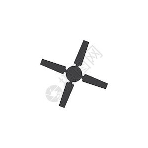 汽轮机转子风扇矢量图图标模板扇子空气圆圈技术插图气孔刀刃电脑旋转飞机插画