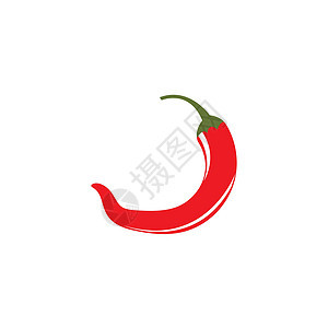 红热天然辣椒图标矢量它制作图案网站插图香料旅行食谱蔬菜烹饪厨房绿色国家图片