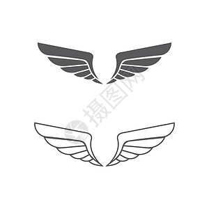 猎鹰翼图标模板 vecto金子身份金融插图标识商业公司盔甲创造力翅膀图片