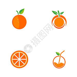 橙色设计矢量图标它制作图案概念圆圈技术标题圆形农场漩涡生态曲线叶子图片