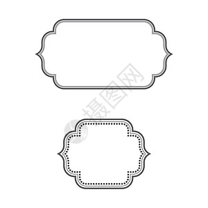 复古框架图标模板 vecto传统艺术婚礼风格邀请函问候语收藏丝带乡村菜单背景图片