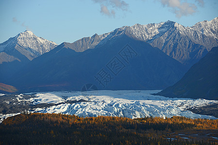 大西洋冰川旅行天空荒野风景蓝色公园白色森林图片