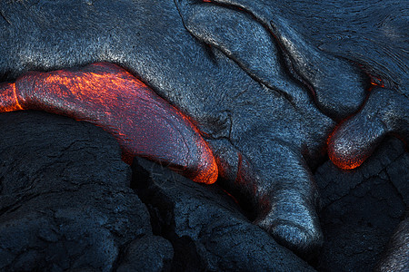 熔岩表面流火山地热活力公园流动国家液体红色岩石危险高清图片