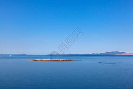 典型克罗地亚小岛的景象图片