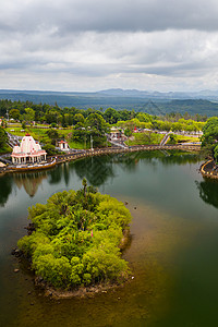 毛里求斯萨瓦纳大巴辛的甘加塔劳寺建筑雕像旅游建筑学崇拜祷告上帝盆地热带背景图片