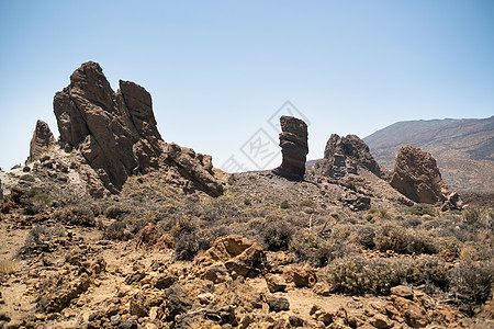 西班牙德涅里夫国家公园的一个弹坑天空火星旅游火山陨石远足顶峰国家旅行地球图片