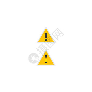 感叹号当心图标标志模板涂鸦预防注意力三角形帮助事故插图警报安全手绘图片