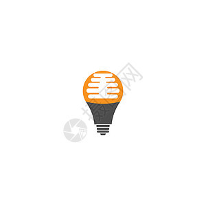 灯泡灯想法标志 ico技术活力思考创造力电气力量科学想像力射线橙子图片