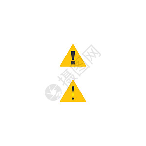 感叹号当心图标标志模板禁令安全插图涂鸦风险危险横幅帮助交通手绘图片
