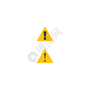 感叹号当心图标标志模板禁令安全插图涂鸦风险危险横幅帮助交通手绘背景图片