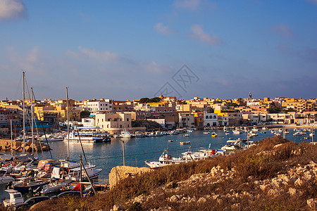 Lampedusa 旧端口视图高清图片